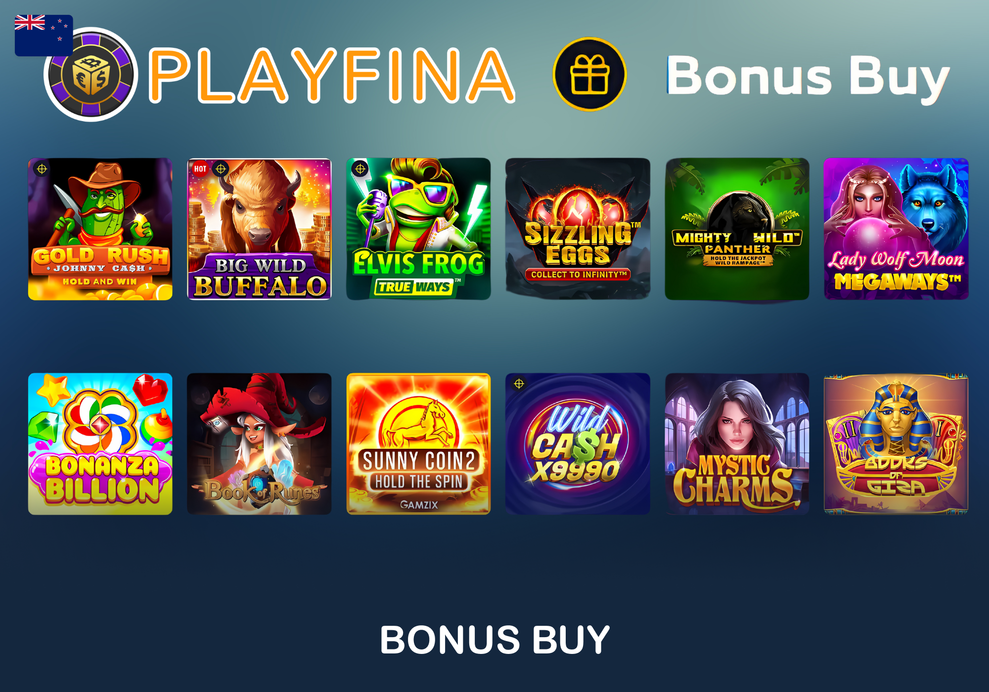 Bonus Buy Games for New Zealander players at Playfina