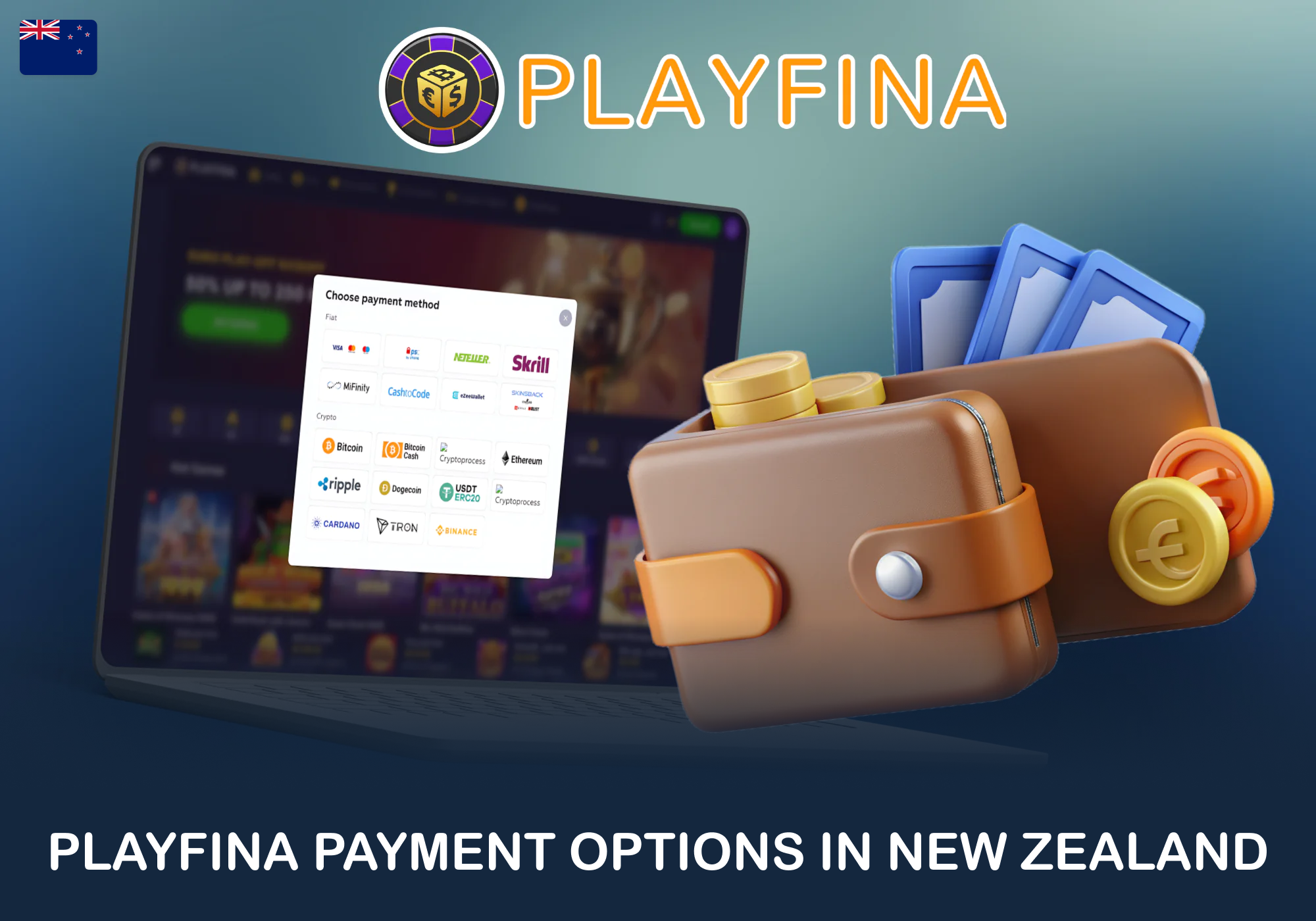 Payment Options for New Zealand Players at Playfina
